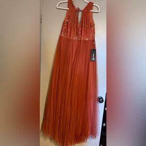 Ever Pretty Vibrant Orange Maxi Skirt